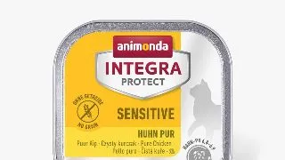 INTEGRA PROTECT Sensitive, Pui, dieta veterinara, tavita hrana umeda monoproteica fara cereale pisici, alergii, sistem digestiv, (in aspic), 100g