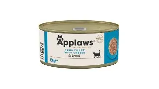 APPLAWS File, Ton si Branza, conserva hrana umeda pisici, (in supa), 156g