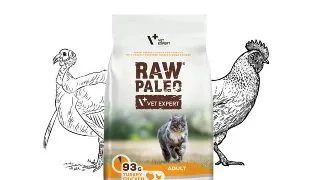 RAW PALEO, Curcan si Pui, hrana uscata fara cereale pisici, 2kg