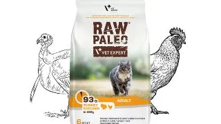 RAW PALEO, Curcan si Pui, hrana uscata fara cereale pisici, 6kg