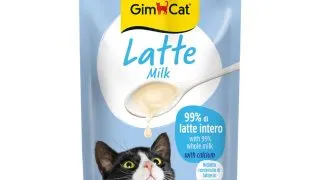 GIMCAT Lapte, plic recompense pisici, (topping), 200g