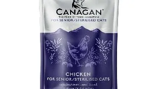 CANAGAN Senior/Sterilised , Pui, plic hrana umeda fara cereale pisici sterilizate senior, (in supa), 85g