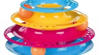 Trixie, circuit cu turn, jucarie, pisici, plastic, multicolor, 25 x 13cm