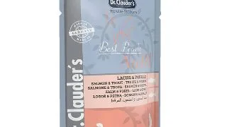 DR. CLAUDER'S, Somon si Pastrav, plic hrana umeda pisici, (in aspic), 100g