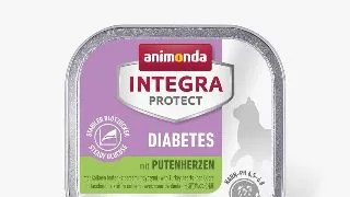 INTEGRA PROTECT Diabetes, Inimi de Curcan, dieta veterinara, tavita hrana umeda fara cereale pisici, diabet, (in aspic), 100g