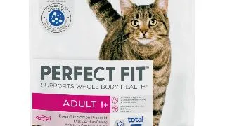 PERFECT FIT Cat Adult 1+, Somon, hrana uscata pisici, 750g