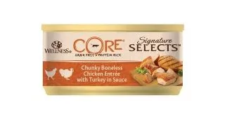 Hrana Umeda Wellness Core Signature Select cu Pui si Curcan in Sos, 79 g