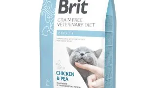 BRIT VD Obesity, Pui, dieta veterinara, hrana uscata fara cereale pisici, obezitate, 5kg