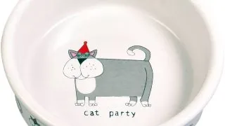 TRIXIE Cat Party, castron pisici, rotund, ceramica, diverse culori, XS-S(0.2l, ⌀12cm)