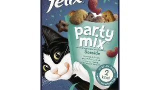 PURINA Felix Party Mix Ocean Mix, recompense pisici, Somon, Peste Pollock si Pastrav, 60g