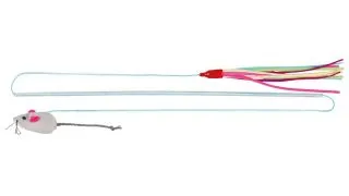 Trixie, undita cu 2 jucarii, pisici, plastic, multicolor, 40 cm