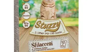 STUZZY Shreds Pack Sterilised, Pui si Curcan, plic hrana umeda pisici sterilizate, (in sos), multipack, 85g x 12buc