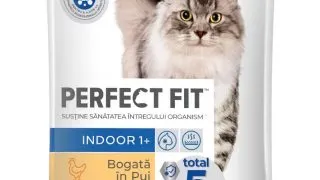 PERFECT FIT Cat Indoor 1+, Pui, hrana uscata pisici, 750g