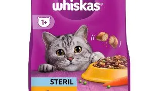 WHISKAS Adult Sterile, Pui, hrana uscata pisici, 800g