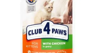 CLUB 4 PAWS Premium Kitten, Pui, hrana umeda pisici junior, (in sos) CLUB 4 PAWS Premium Kitten, Pui, plic hrana umeda pisici junior, (in sos), 80g