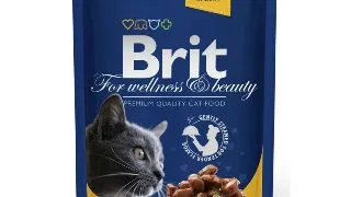 BRIT Premium, Pui si Curcan, plic hrana umeda pisici, (in sos), 100g