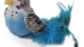 ALL FOR PAWS Bouncing Bird, jucarie de plus pisici, plus, catnip, diverse culori