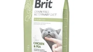 BRIT VD Diabetes, Pui, dieta veterinara, hrana uscata fara cereale pisici, diabet, 5kg