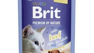 BRIT Premium by Nature Delicate File, Vita, plic hrana umeda pisici, (in aspic), 85g