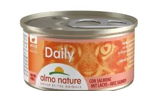 ALMO NATURE Daily Cat, Somon, conserva hrana umeda fara cereale pisici, (pate), 85g