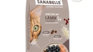 SANABELLE Sensitive, Miel si Afine, hrana uscata pisici, sistem digestiv, 8kg