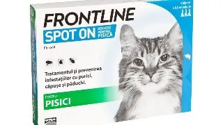 FRONTLINE Spot-On, solutie antiparazitara, pisici, 3 pipete