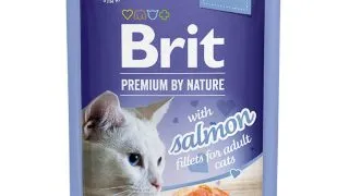 BRIT Premium by Nature Delicate File, Somon, plic hrana umeda pisici, (in aspic), 85g