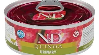 N&D Quinoa Adult Urinary, Rata, conserva hrana umeda fara cereale pisici, sistem urinar, (in sos), 80g