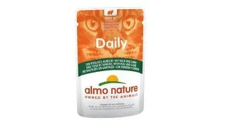 ALMO NATURE Daily Cat, Vitel si Miel, plic hrana umeda pisici, (in sos), 70g