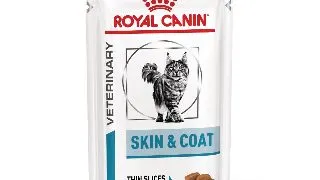 ROYAL CANIN VD Skin&Coat, dieta veterinara, plic hrana umeda pisici, afectiuni dermatologice, (in sos), bax, 85g x 12buc