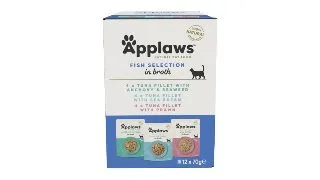 APPLAWS Fish Selection, Peste, plic hrana umeda pisici, (in supa), multipack, 70g x12buc