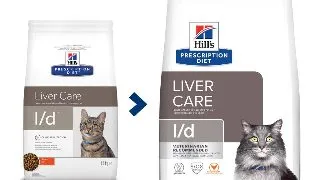 HILL'S Prescription Diet l/d Liver Care, Pui, dieta veterinara pisici, hrana uscata, sistem hepatic, 1.5kg