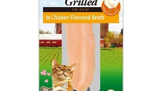 INABA Ciao Grilled Fillet, Pui, plic recompense fara cereale pisici, (in sos), 25g