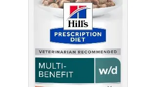 HILL'S Prescription Diet w/d Multi-Benefit, Pui, dieta veterinara, plic hrana umeda pisici, obezitate & diabet, bax, 85g x 12buc