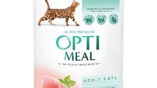 OPTIMEAL Curcan si Dovleac, plic hrana umeda pisici, (in sos), 85g