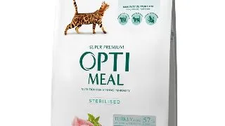 OPTIMEAL Sterilised, Curcan cu Ovaz, hrana uscata pisici sterilizate OPTIMEAL Sterilised, Curcan, hrana uscata pisici sterilizate, 4kg