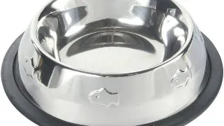 TRIXIE, castron pisici, rotund, antiderapant, inox, argintiu, 0.2l, ⌀15cm