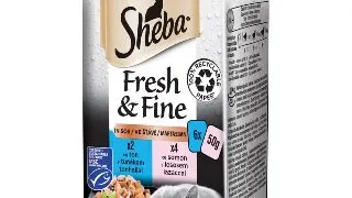 SHEBA Fresh & Fine Selectii, Peste, plic hrana umeda pisici, (in sos), multipack, 50g x 6buc
