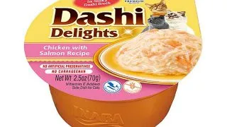 INABA Ciao Dashi, Pui si Somon, bol hrana umeda fara cereale pisici, (in sos), 70g