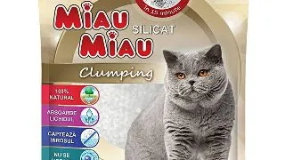 MIAU MIAU, neparfumat, asternut igienic pisici, granule, silicat, aglomerant, neutralizare mirosuri, 5l