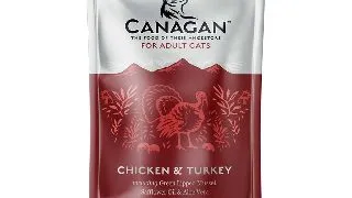 CANAGAN, Pui si Curcan, plic hrana umeda fara cereale pisici, (in supa), 85g