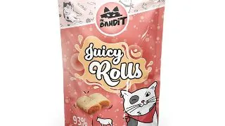 MR BANDIT Juicy Rolls, Vita, punguta recompense pisici, 40g