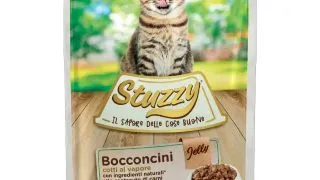 STUZZY Chunks, Iepure, plic hrana umeda pisici, (in aspic), 85g