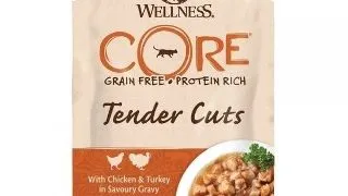 Wellness Core Cat Tender Cuts Pui si Curcan, in Sos, 85 g