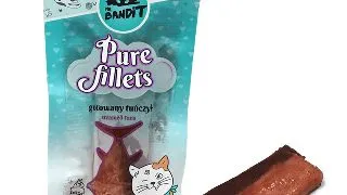 MR BANDIT Pure Fillets Steamed, Ton, punguta recompense fara cereale pisici, 30g