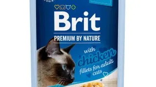 BRIT Premium by Nature Delicate File, Pui, plic hrana umeda pisici, (in sos), 85g