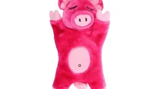 ALL FOR PAWS Snoring Cuddler Pig, jucarie de plus pisici, plus, cu sunet, roz, 27 cm