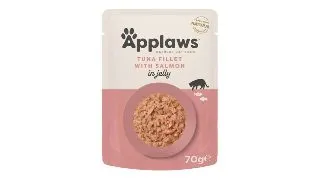 APPLAWS File, Ton si Somon, plic hrana umeda pisici, (in aspic), 70g
