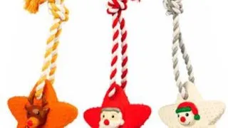 Trixie, jucarie stea pe franghie, cauciuc, 33cm, multicolor