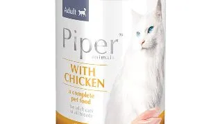 PIPER Animals, Pui, conserva hrana umeda fara cereale pisici, (in aspic), 400g